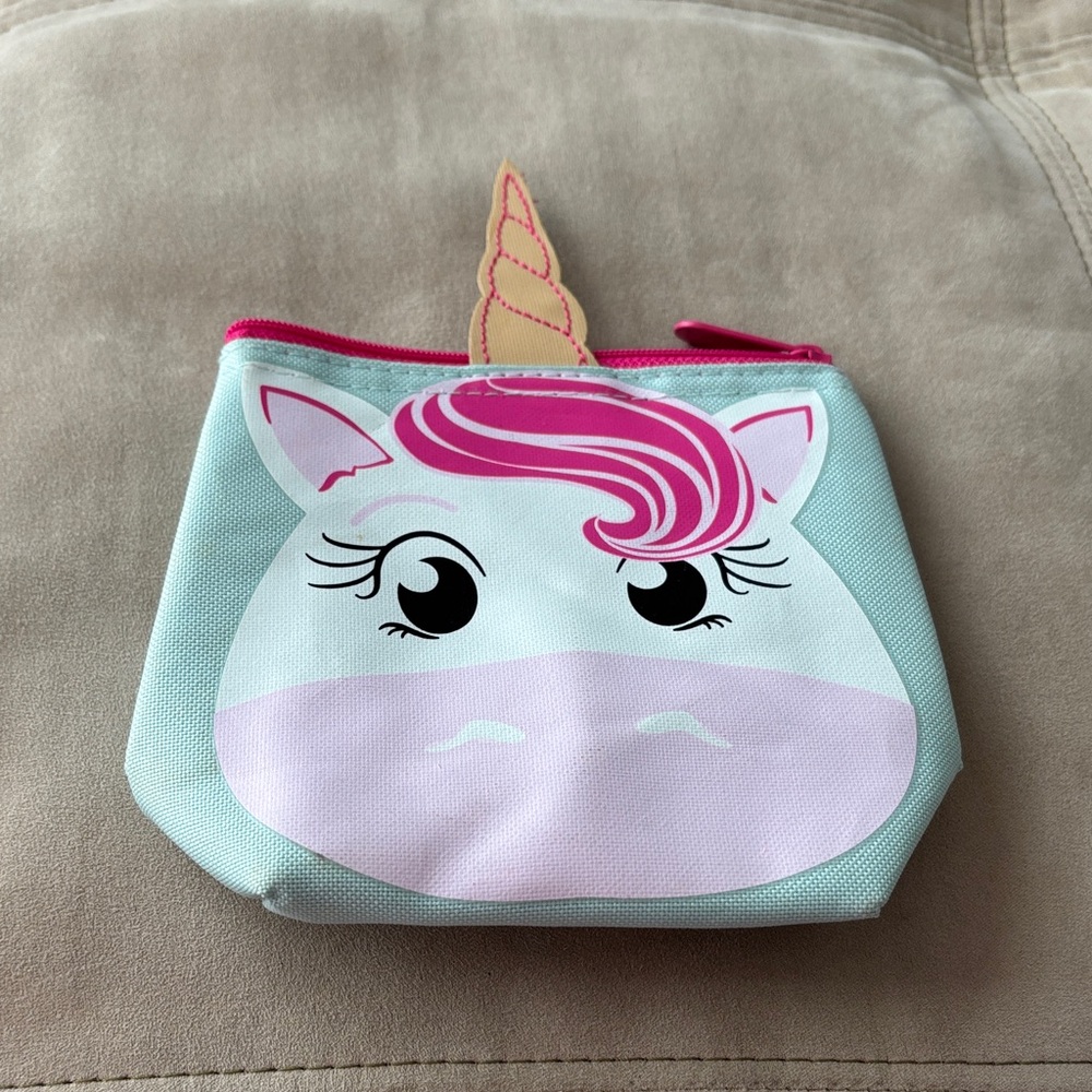 Thirty-One Unicorn Kids Pouch - Pink and Blue